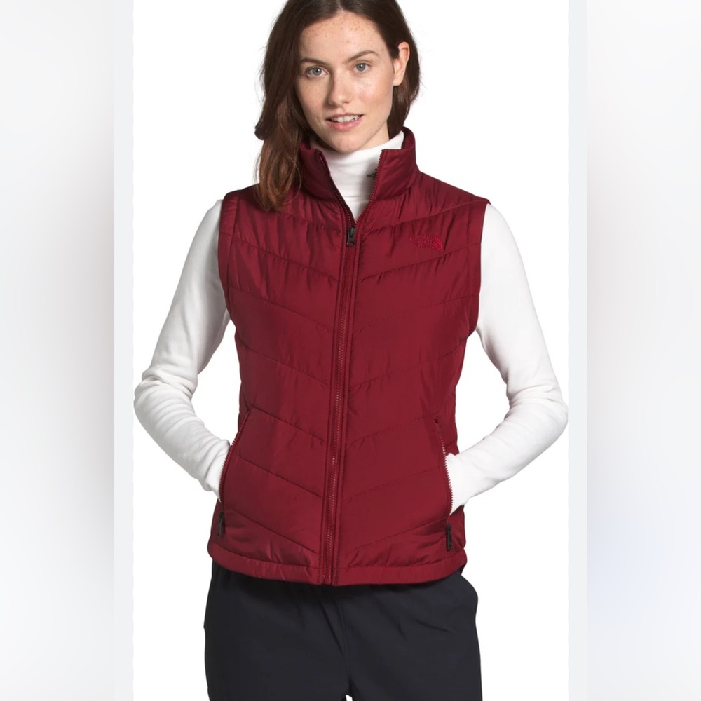 EUC The North Face Tamburello 2 Vest burgundy